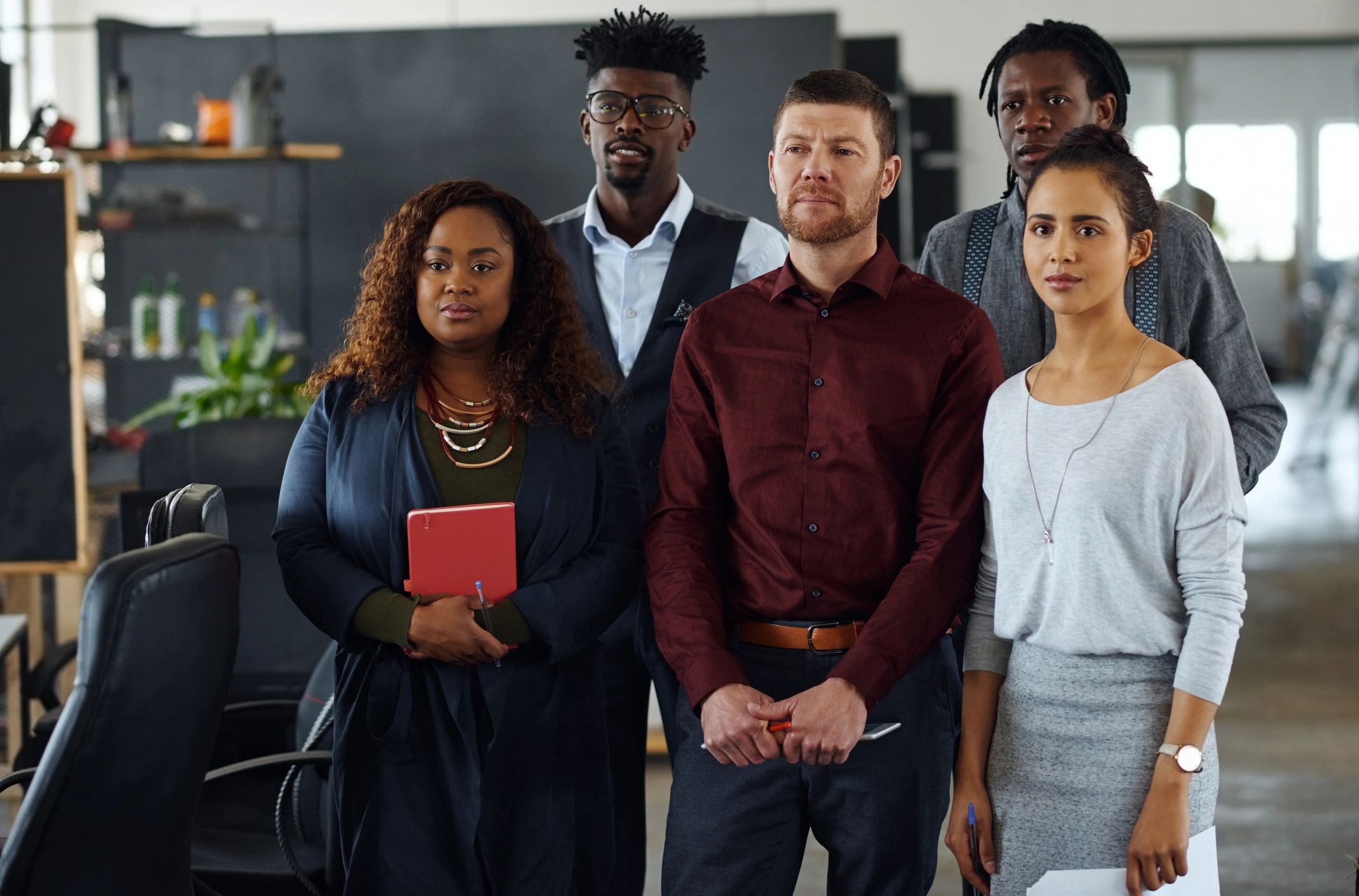 Leadership team standing together
